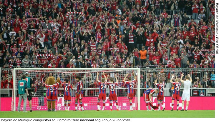  Bayern de Munique conquistou seu terceiro título nacional seguido, o 26 no total!