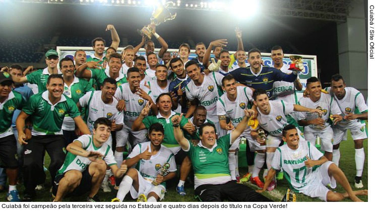  Cuiabá foi campeão pela terceira vez seguida no Estadual e quatro dias depois do título na Copa Verde!