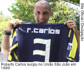  Roberto Carlos surgiu no União São João em 1990!