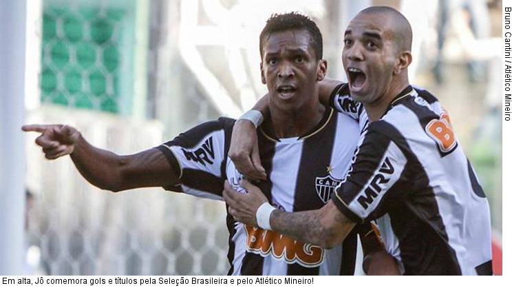  Em alta, Jô comemora gols e títulos pela Seleção Brasileira e pelo Atlético Mineiro!