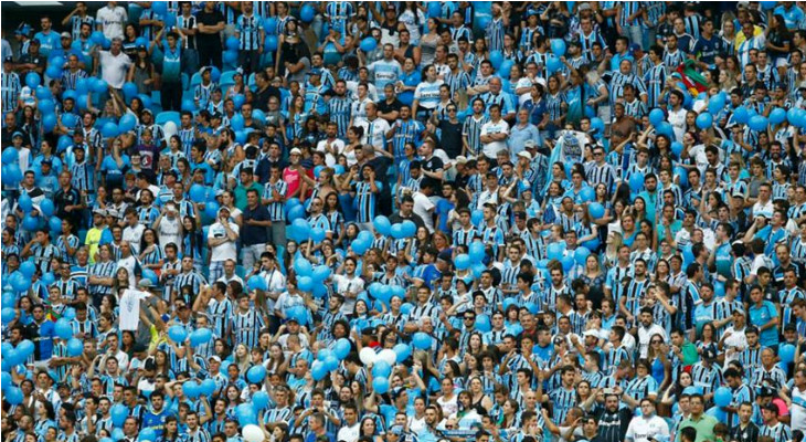  Grêmio ostenta a maior média de público da região Sul e é o único a superar a marca de dez mil pagantes!