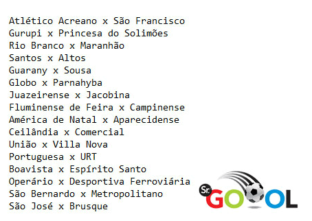  Novos confrontos da Segunda Fase da Série D do Brasileirão!