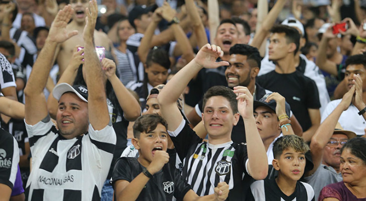  Ceará voltou a lotar o Castelão e garantiu presença no Top 10 do ranking agrupado de público do Brasileirão!