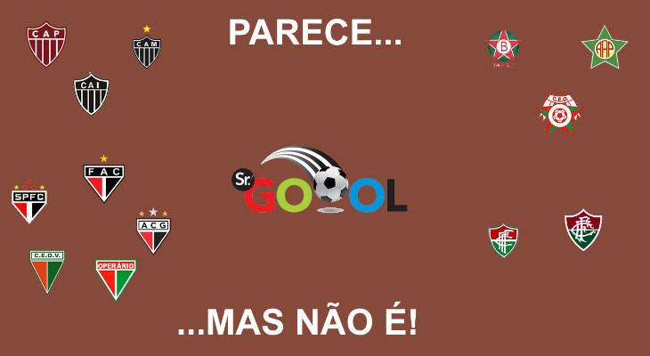  Sr. Goool separou alguns clubes que têm escudos iguais pelos Estaduais 2019!