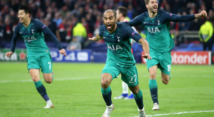  Lucas Moura, com seu hat-trick, transformou o Tottenham no 40o finalista da história da UEFA Champions League!