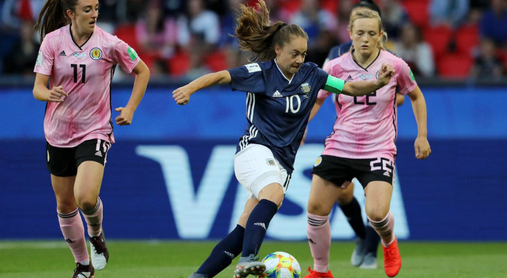  Argentina foi buscar o empate ante a Escócia, mas dificilmente pegará uma das vagas na Copa do Mundo Feminina!