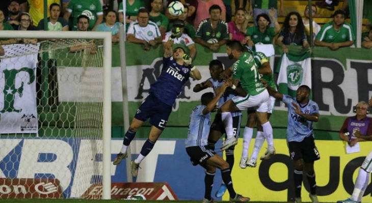  São Paulo venceu a Chapecoense, não levou gols e se manteve com a melhor defesa do Brasileirão!