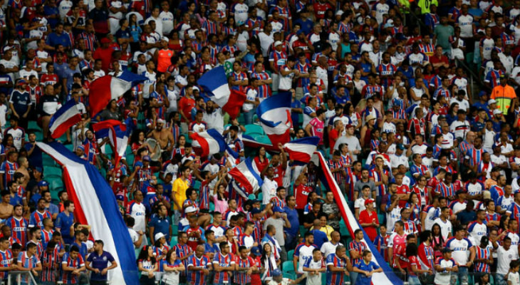  Bahia, em três jogos com torcida, obteve média acima de 20 mil pagantes na Copa do Nordeste!