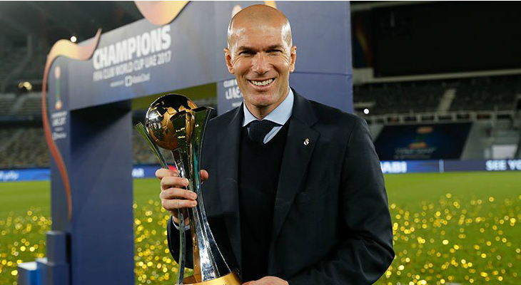  Zidane, ídolo e campeão em campo, e, agora, também como treinador do Real Madrid!