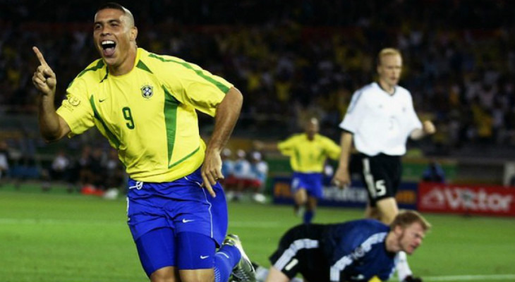  Ronaldo Fenômeno é o jogador com o maior número de gols pela Seleção Brasileira em Copas do Mundo!