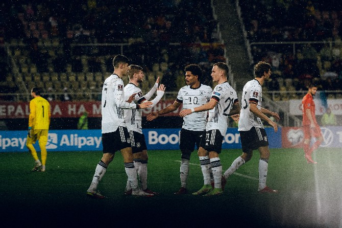  Alemanha goleou a Macedônia e carimbou o passaporte para a Copa do Mundo de 2022!