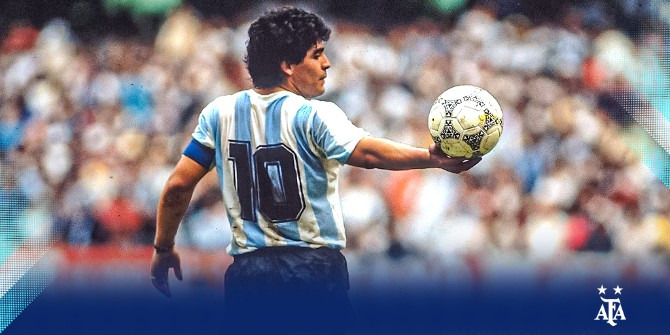  Maradona é o capitão com o maior número de gols em ano de título na Copa do Mundo!