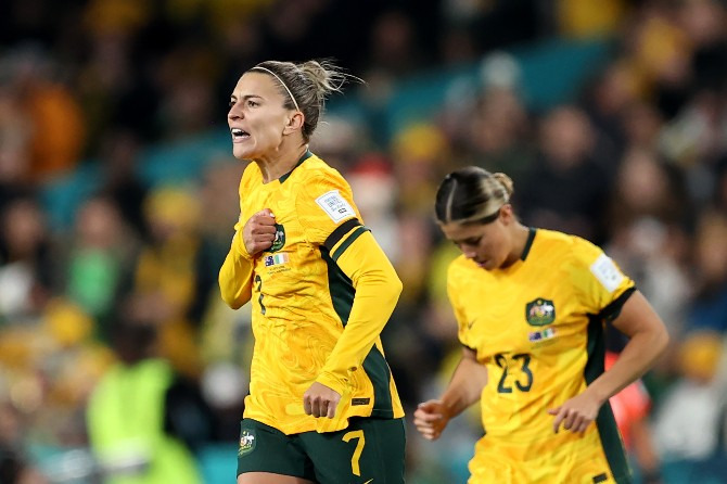  Austrália conquistou sua segunda vitória sobre seleções da Europa em Copas do Mundo Feminina!