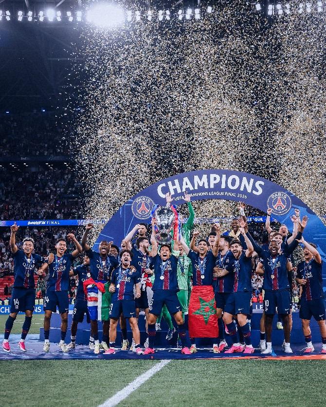  PSG é o atual campeão da Champions League e da Supercopa da UEFA!