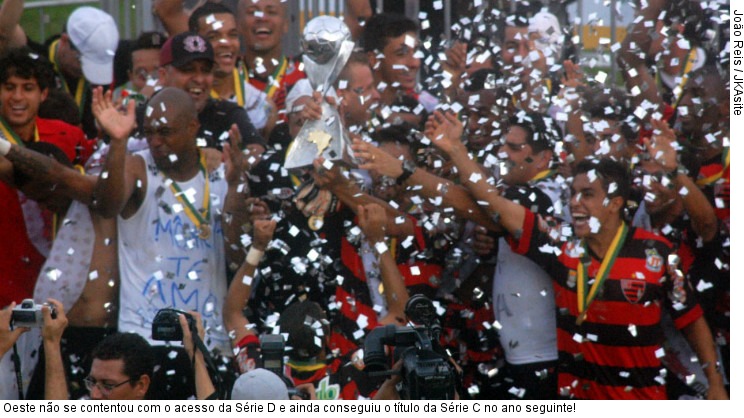  Oeste não se contentou com o acesso da Série D e ainda conseguiu o título da Série C no ano seguinte!
