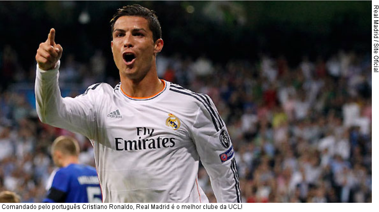  Comandado pelo português Cristiano Ronaldo, Real Madrid é o melhor clube da UCL!