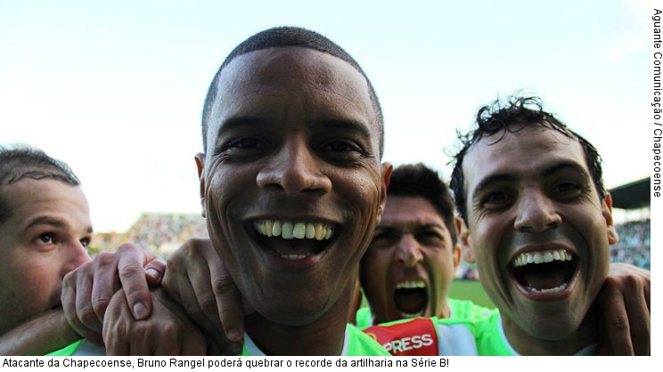  Atacante da Chapecoense, Bruno Rangel poderá quebrar o recorde da artilharia na Série B!