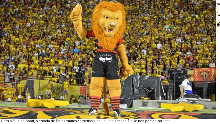  Com o feito do Sport, o estado de Pernambuco comemora seu quinto acesso à elite nos pontos corridos!