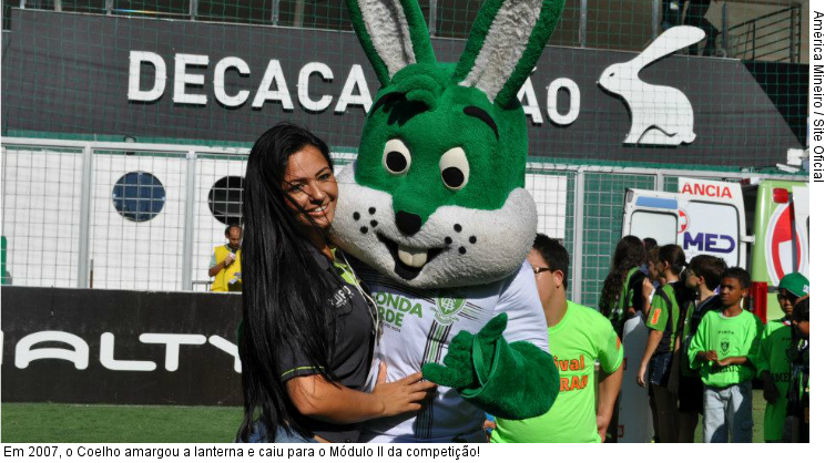  Em 2007, o Coelho amargou a lanterna e caiu para o Módulo II da competição!