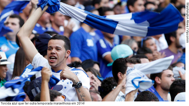  Torcida azul quer ter outra temporada maravilhosa em 2014!
