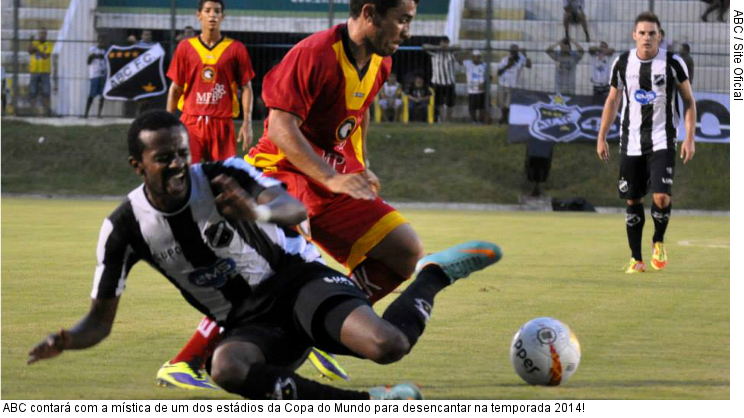  ABC contará com a mística de um dos estádios da Copa do Mundo para desencantar na temporada 2014!