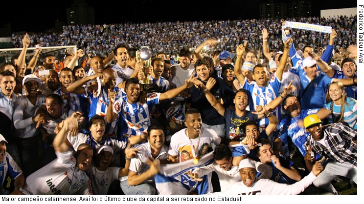  Maior campeão catarinense, Avaí foi o último clube da capital a ser rebaixado no Estadual!