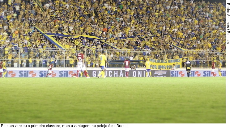  Pelotas venceu o primeiro clássico, mas a vantagem na peleja é do Brasil!