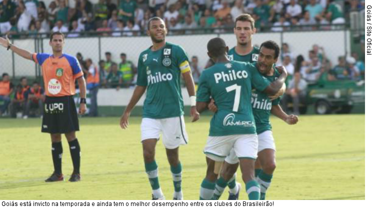  Goiás está invicto na temporada e ainda tem o melhor desempenho entre os clubes do Brasileirão!
