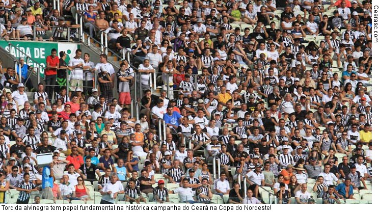  Torcida alvinegra tem papel fundamental na histórica campanha do Ceará na Copa do Nordeste!