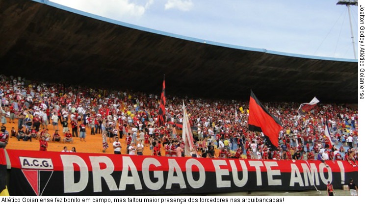  Atlético Goianiense fez bonito em campo, mas faltou maior presença dos torcedores nas arquibancadas!