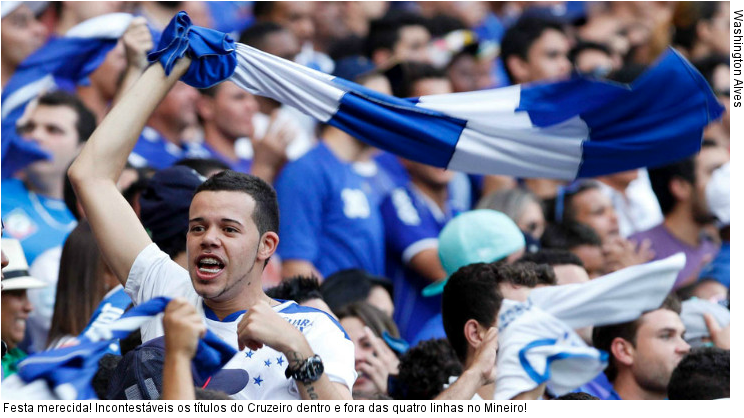  Festa merecida! Incontestáveis os títulos do Cruzeiro dentro e fora das quatro linhas no Mineiro!