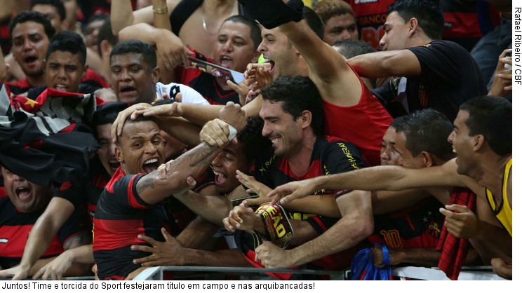  Juntos! Time e torcida do Sport festejaram título em campo e nas arquibancadas!
