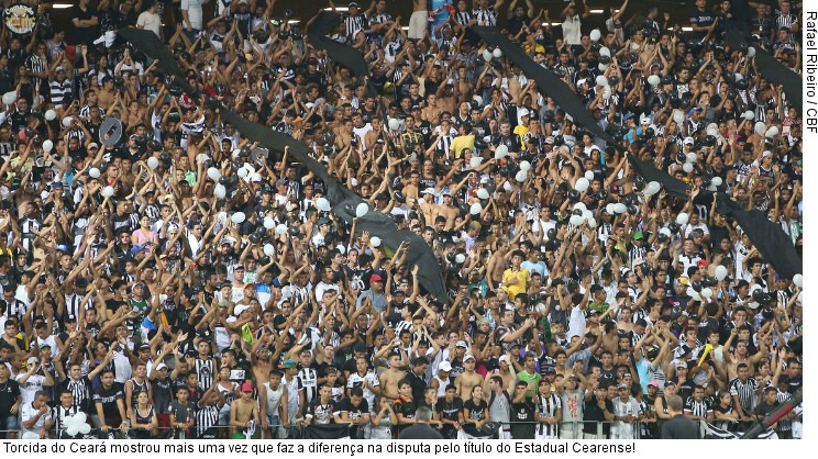  Torcida do Ceará mostrou mais uma vez que faz a diferença na disputa pelo título do Estadual Cearense!