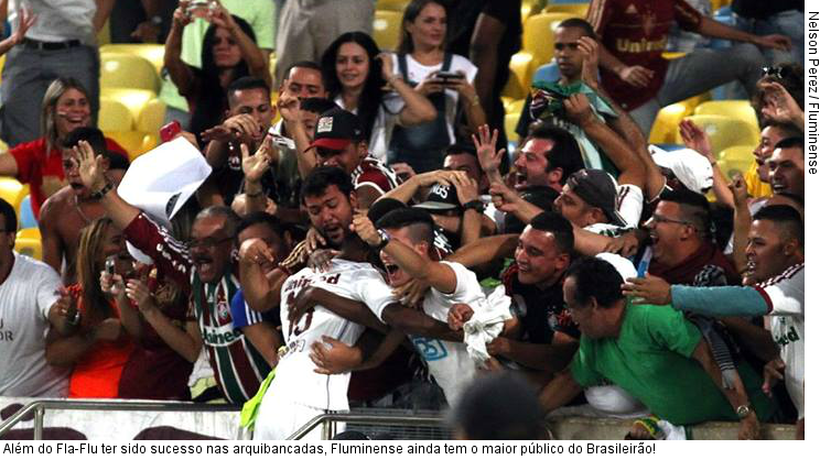  Além do Fla-Flu ter sido sucesso nas arquibancadas, Fluminense ainda tem o maior público do Brasileirão!