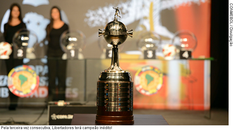  Pela terceira vez consecutiva, Libertadores terá campeão inédito!