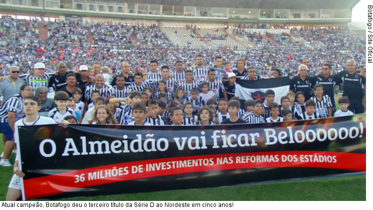  Atual campeão, Botafogo deu o terceiro título da Série D ao Nordeste em cinco anos!