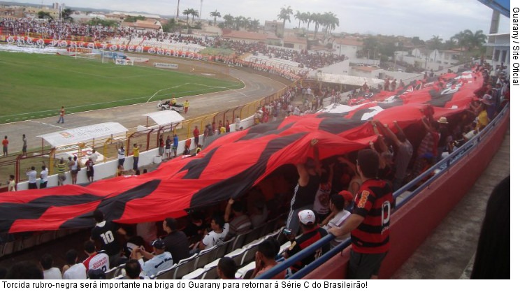  Torcida rubro-negra será importante na briga do Guarany para retornar à Série C do Brasileirão!