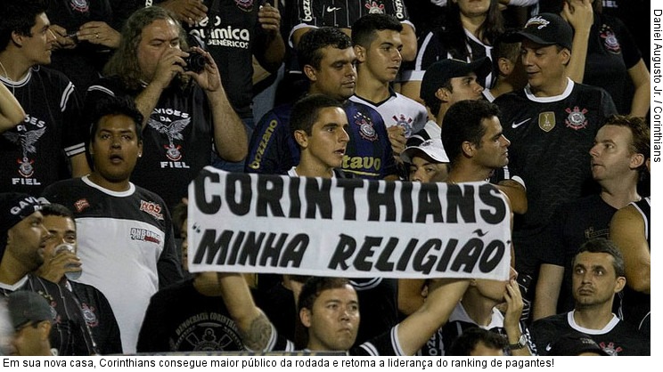  Em sua nova casa, Corinthians consegue maior público da rodada e retoma a liderança do ranking de pagantes!