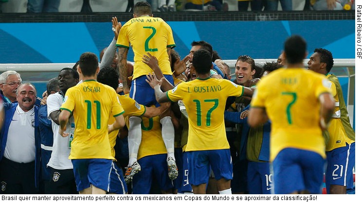  Brasil quer manter aproveitamento perfeito contra os mexicanos em Copas do Mundo e se aproximar da classificação!
