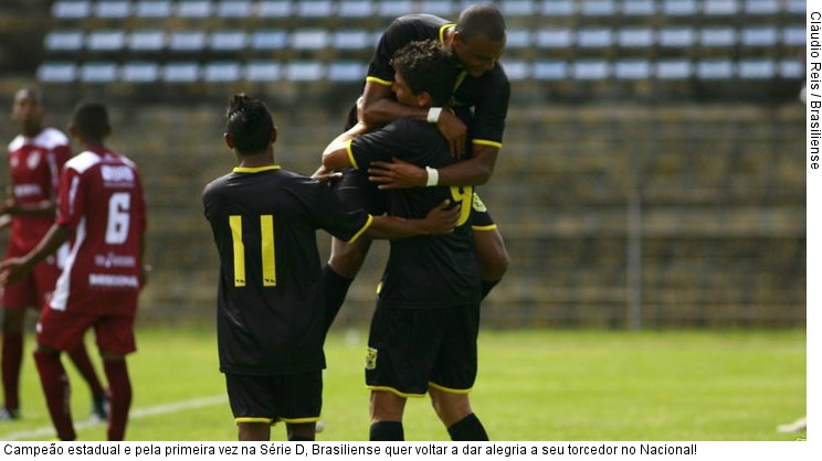  Campeão estadual e pela primeira vez na Série D, Brasiliense quer voltar a dar alegria a seu torcedor no Nacional!