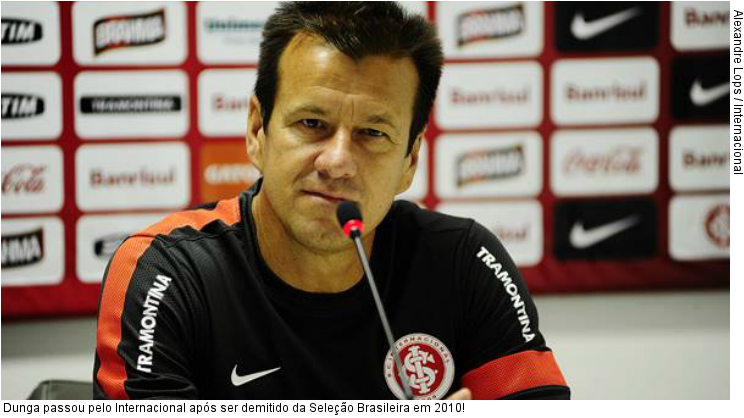  Dunga passou pelo Internacional após ser demitido da Seleção Brasileira em 2010!