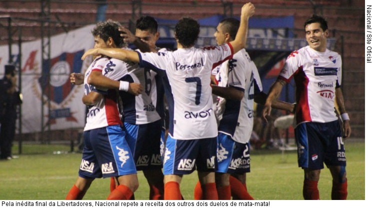  Pela inédita final da Libertadores, Nacional repete a receita dos outros dois duelos de mata-mata!