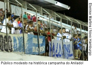  Público modesto na histórica campanha do Anilado!