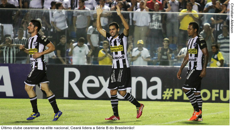  Último clube cearense na elite nacional, Ceará lidera a Série B do Brasileirão!