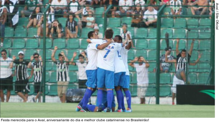  Festa merecida para o Avaí, aniversariante do dia e melhor clube catarinense no Brasileirão!
