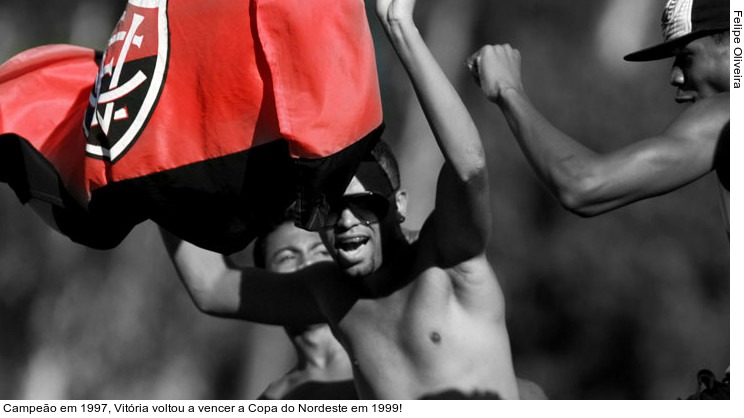  Campeão em 1997, Vitória voltou a vencer a Copa do Nordeste em 1999!