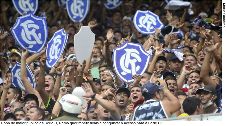  Dono do maior público da Série D, Remo quer repetir rivais e conquistar o acesso para a Série C!