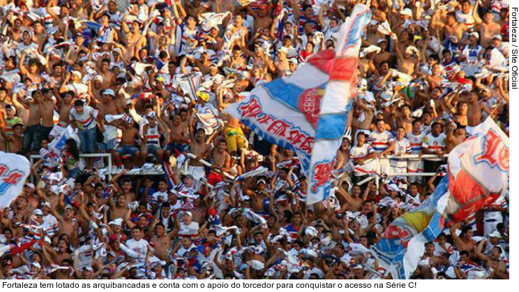 Fortaleza tem lotado as arquibancadas e conta com o apoio do torcedor para conquistar o acesso na Série C!