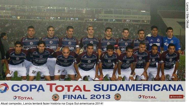  Atual campeão, Lanús tentará fazer história na Copa Sul-americana 2014!