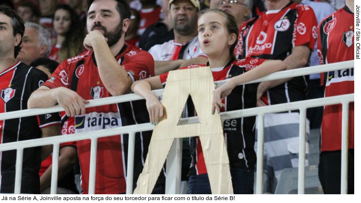  Já na Série A, Joinville aposta na força do seu torcedor para ficar com o título da Série B!